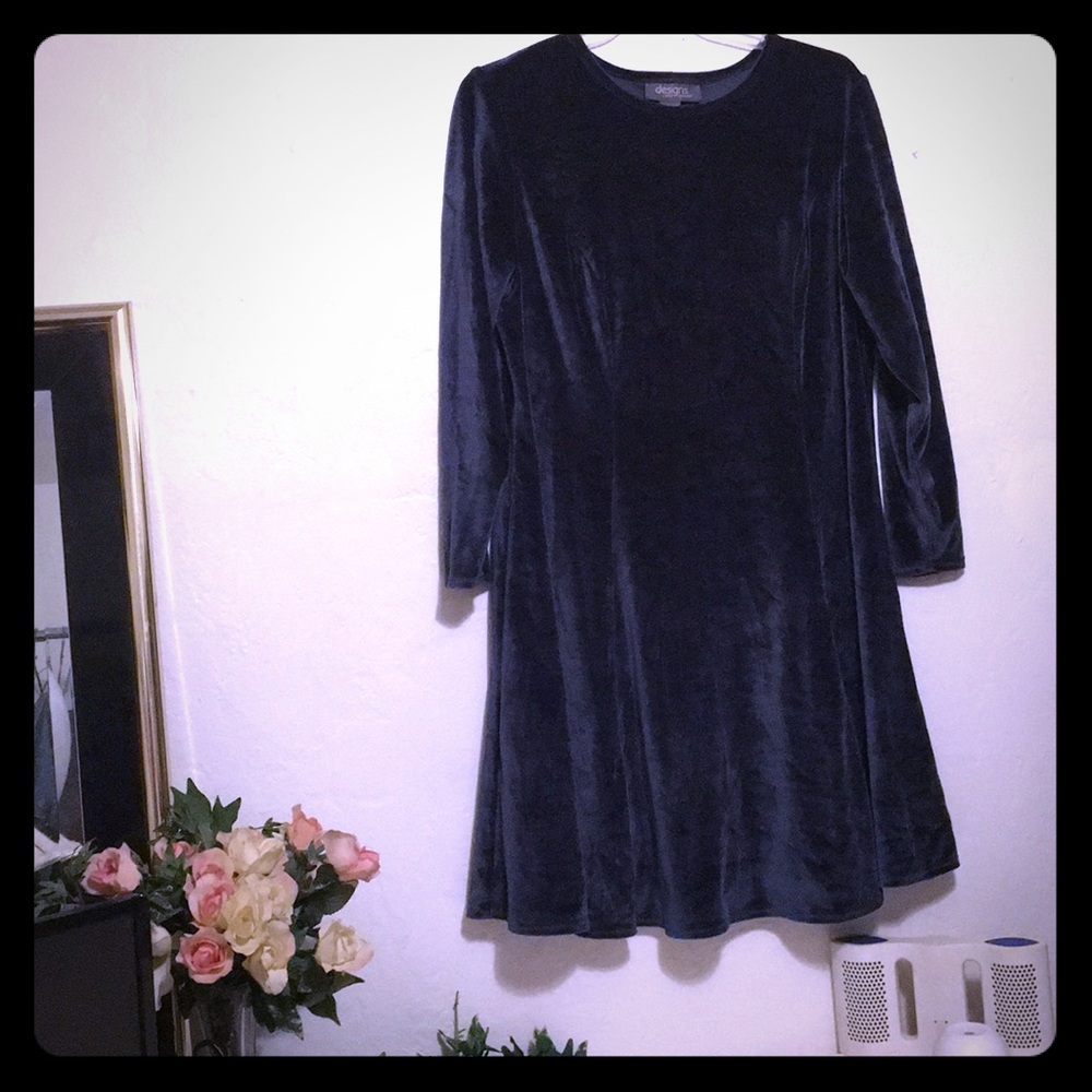 Lane Bryant Designs Blueish Gray Valore Dress